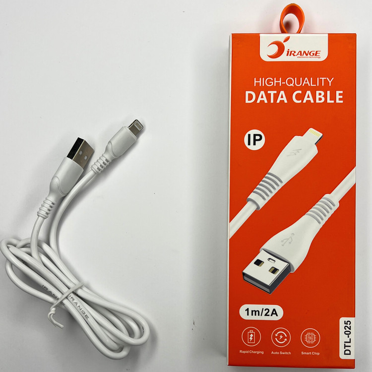کابل شارژ USB به Lightning آیفون IRANGE مدل DTL-025 | فست شارژ 25 وات