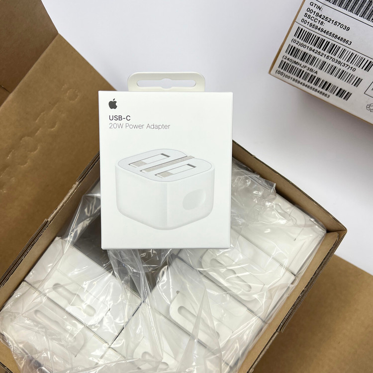 Apple original 20W USB-C power adapter in retail box, brand new pack, fast charging charger for iPhone and iPad