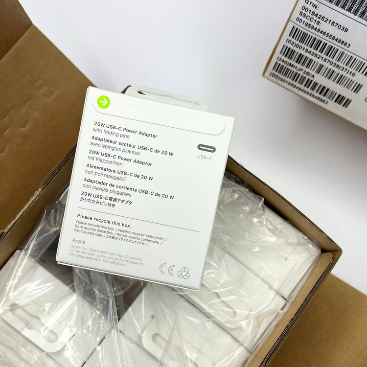 شارژر اصلی اپل 20 وات USB-C | Apple 20W Original Charger (Pack New)