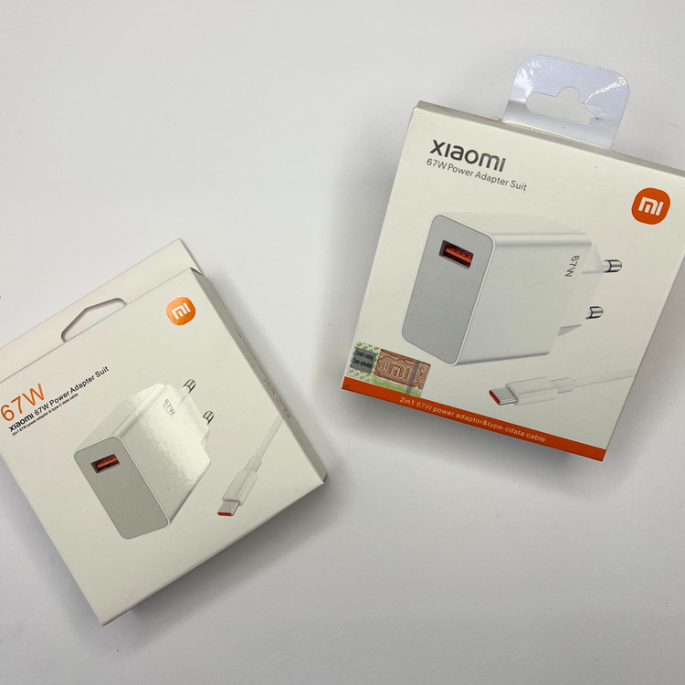 شارژر اورجینال شیائومی 67 وات به همراه کابل Type-C (Turbo Charge)
