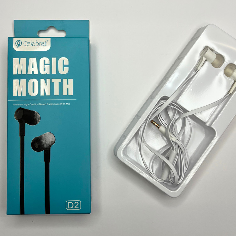 هندزفری سیمی سلبریت Celebrat Magic Month D2 | صدای شفاف + میکروفن HD