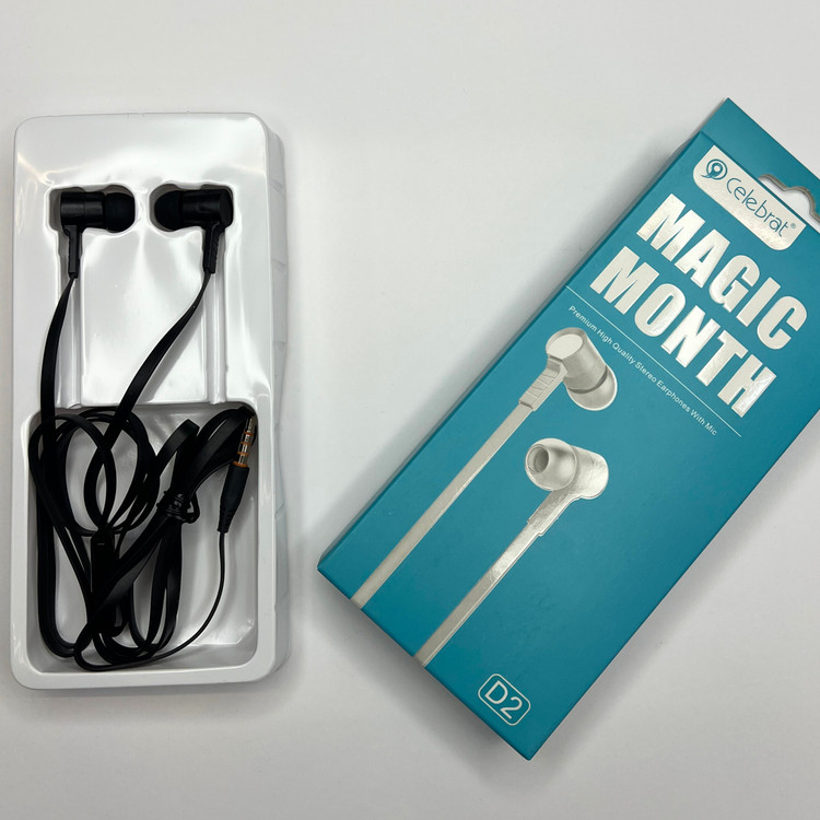 هندزفری سیمی سلبریت Celebrat Magic Month D2 | صدای شفاف + میکروفن HD